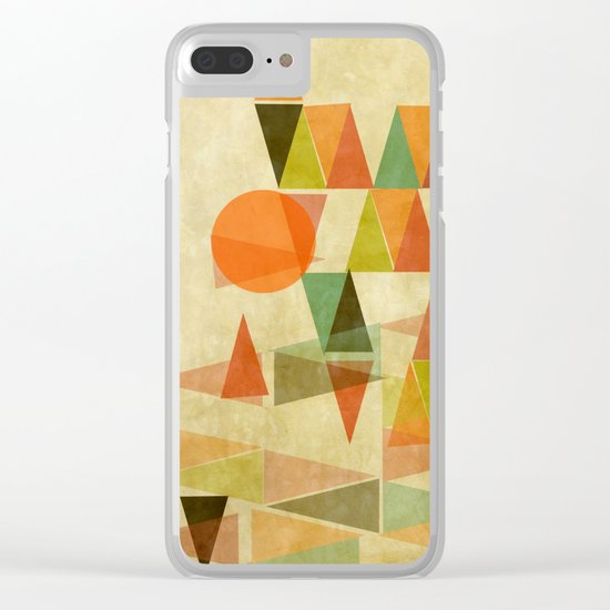 Abstract Landscape Clear iPhone Case