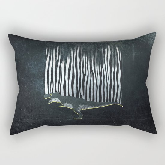 zebrex - the tyrex who wanted to become a zebra Rectangular Pillow