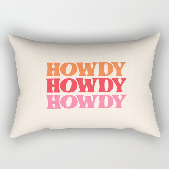Howdy  Rectangular Pillow