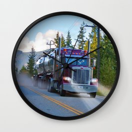 Trans Canada Trucker Wall Clock