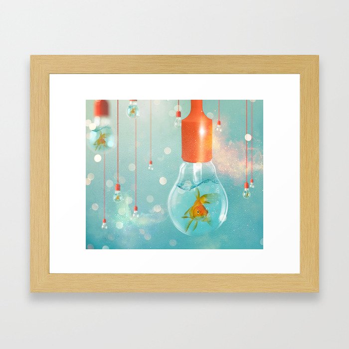 Ideas and Goldfish ... Framed Art Print