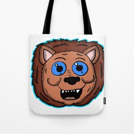 Cartoon Lion Head Tote Bag