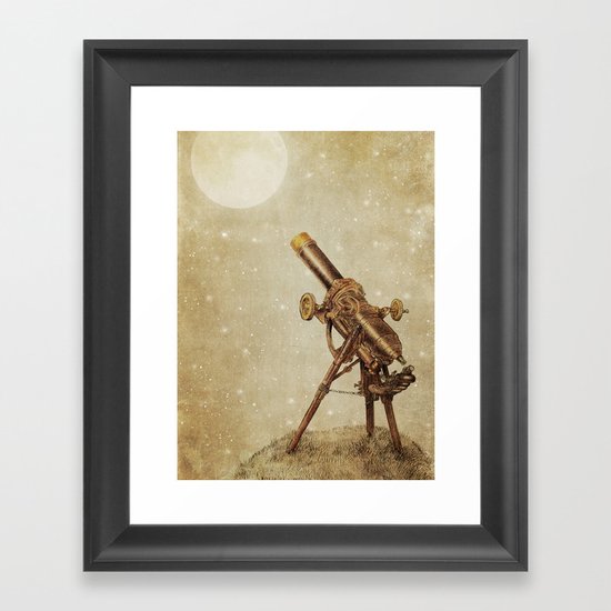 Moonrise (sepia option) Framed Art Print