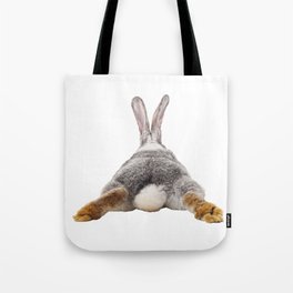 Cute Bunny Rabbit Tail Butt Image Easter Animal Tote Bag