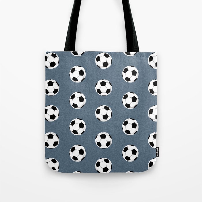 Soccer pattern great decor print for nursery boys or girls rooms sports theme Tote Bag