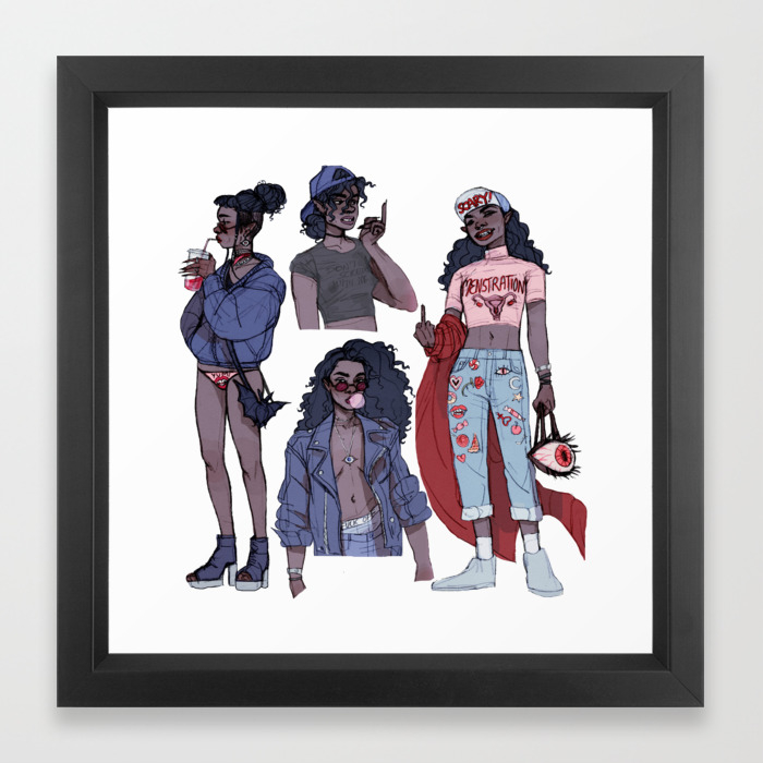 Marceline Abadeer Framed Art Print By May12324 Society6 My fan art of marceline in my art style! society6