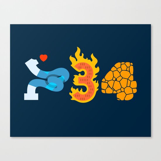 Fantastic Numbers Canvas Print