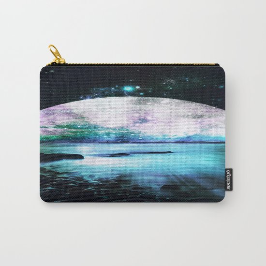 Mystic Lake Teal Violet Carry-All Pouch