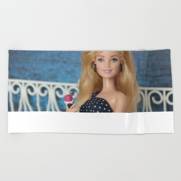 ** It's always a good day to go for a walk to watch the sea and eat a delicious ice cream. ** Beach Towel
