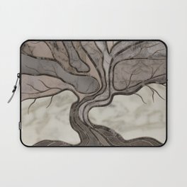 Taupe Marble Tree of life Laptop Sleeve