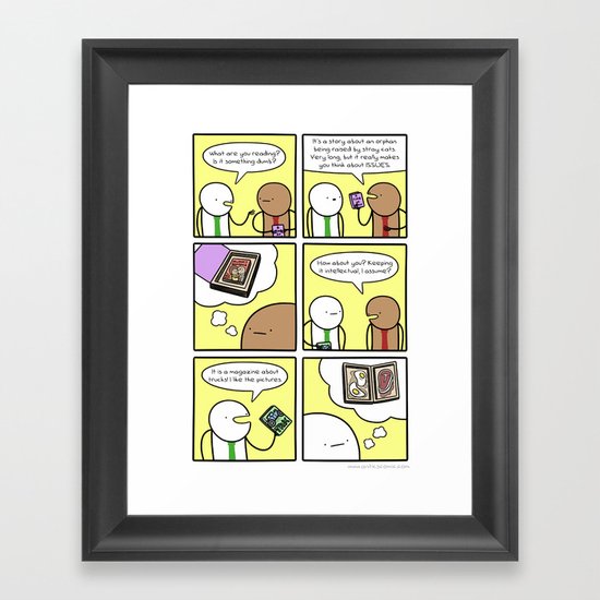 Antics #246 - different tastes Framed Art Print