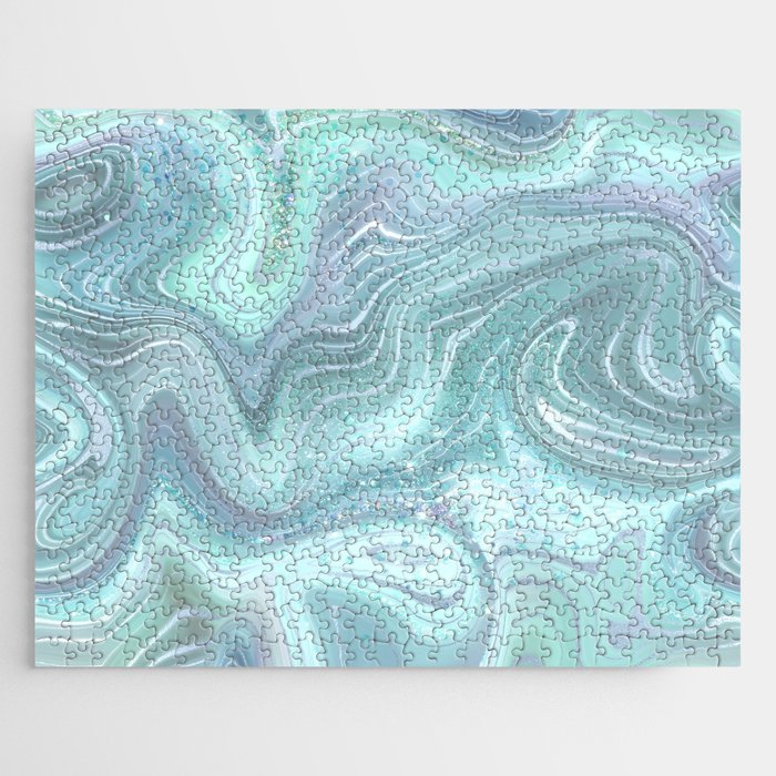 Tranquil Agate Swirl Jigsaw Puzzle