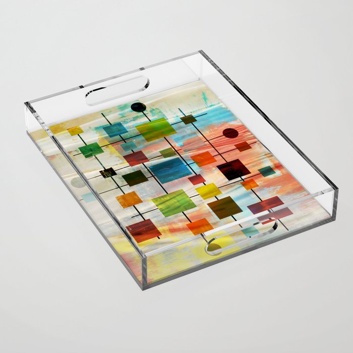 Mid-Century Modern Art 1.3 -  Graffiti Style Acrylic Tray