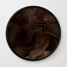 Flow Abstract I Wall Clock