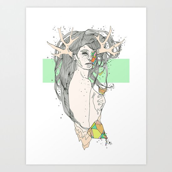 colour blind VI Art Print