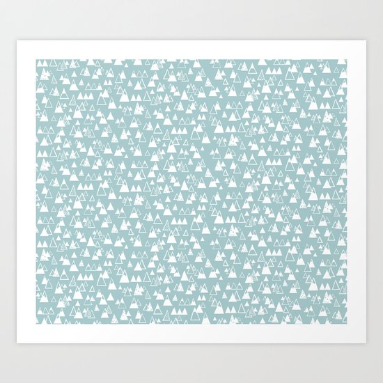 tiny mountains Art Print