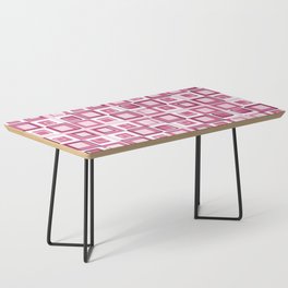 Purple Mid-Century Modern Squares  Coffee Table