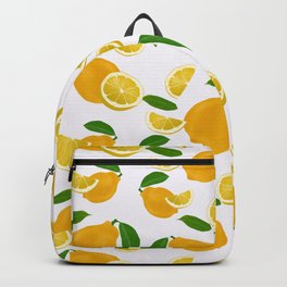 Lemons pattern Backpack | Lemon, Septiembre, Fun, Lemons, Sol, Fruta, Graphicdesign, Louiseross, Citrus, Ross 