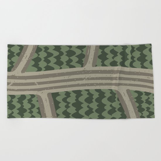BACKROADS Beach Towel