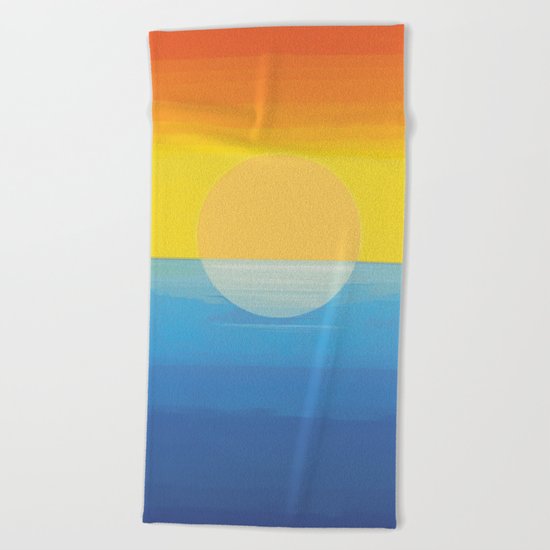 Sunset - Every Time We Say Goodbye Beach Towel