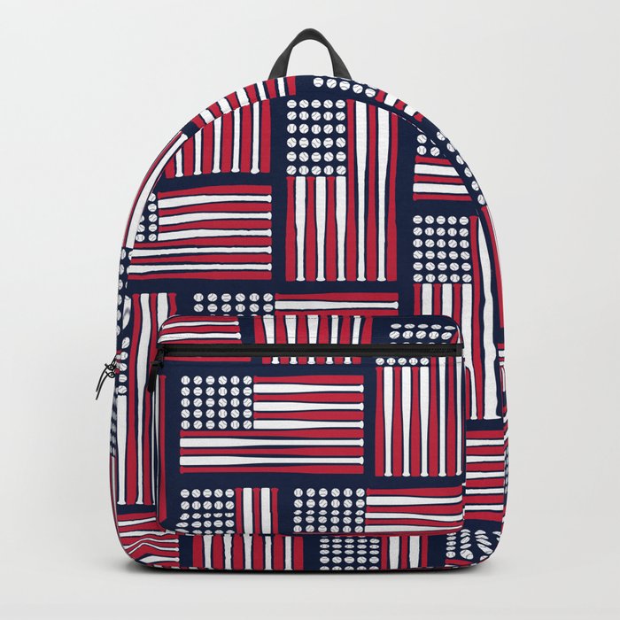 USA Baseball Flag Backpack