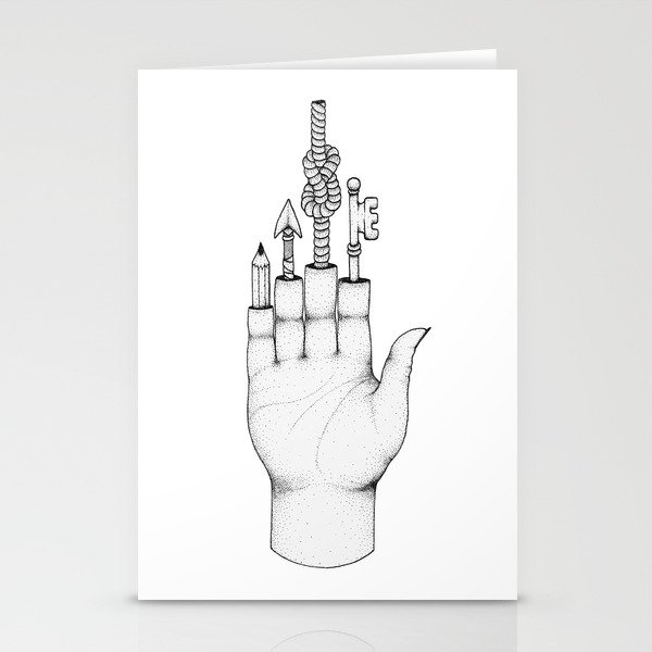 The magic hand Stationery Cards