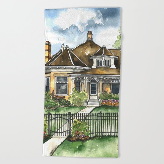 The House on Spring Lane Beach Towel