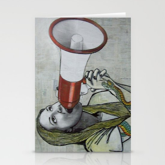 tattoo girl Stationery Cards