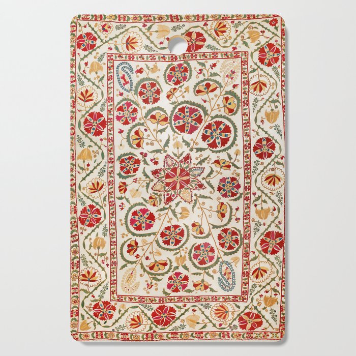 Nurata Suzani Bokhara Uzbekistan Embroidery Print Cutting Board