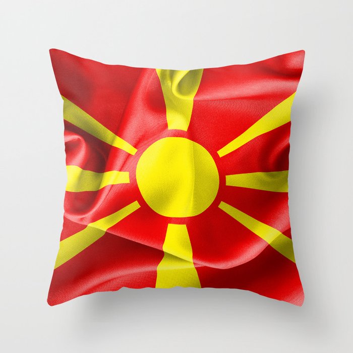 Macedonia Flag Deko Kissen Von Markuk97 Society6