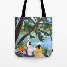 Family picnic art Tote Bag