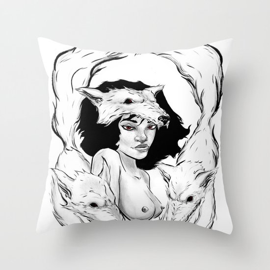 Raised by Wolves Throw Pillow