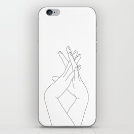 Holding Hands Illustration - Dawn iPhone Skin