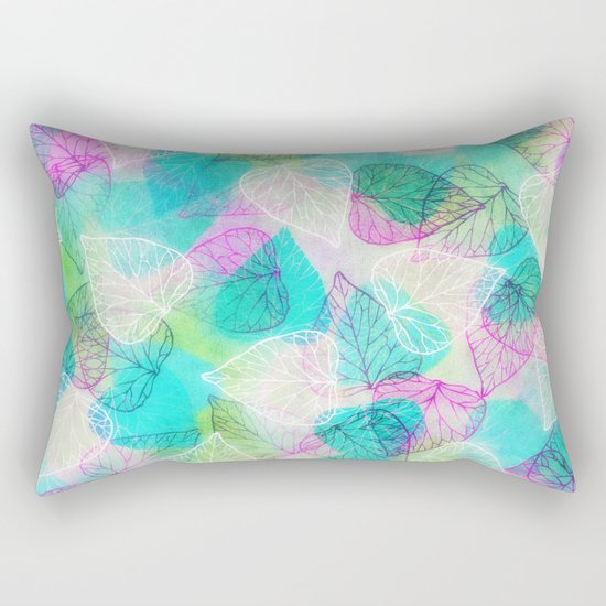 Translucent Leaves Rectangular Pillow
