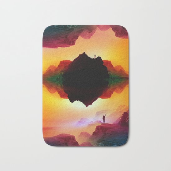 Vibrant Isolation Island Bath Mat