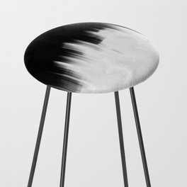 Modern Abstract Black and White No7 Counter Stool