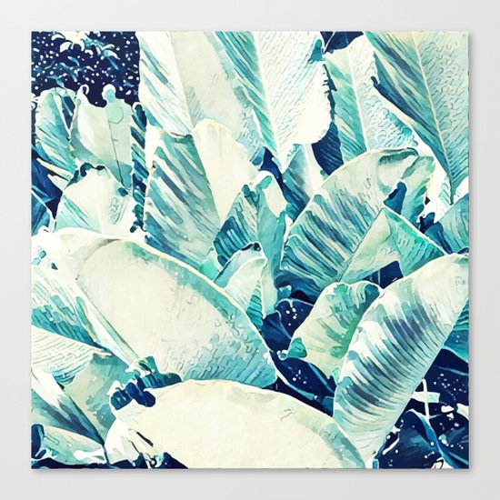 Banana Leaf Crush #society6 #decor #buyart Canvas Print