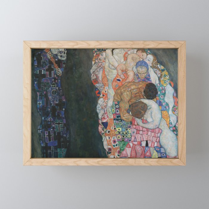 Life And Death Gustav Klimt Framed Mini Art Print By Constantchaos Society6