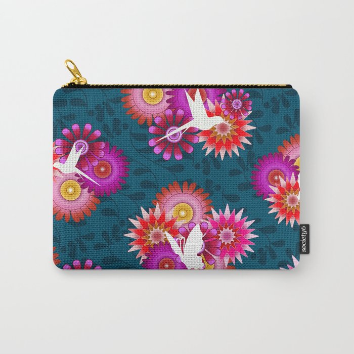 Tropical Flowers 1b Carry-All Pouch