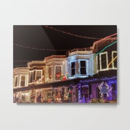 34th Street Christmas Lights | Baltimore, MD | Hampden Metal Print | Holiday, Urban, Architecture, Colorful, Hampden, Holidaycard, Maryland, Photo, Lights, Nightscape 