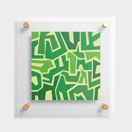 Geometric Green Floating Acrylic Print