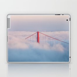 Bridge Tower in Fog 2 Laptop Skin