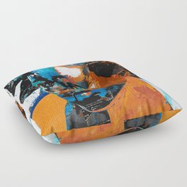 African girl abstract Floor Pillow