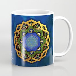 MANDALA SACRED GEOMETRY (BLUE) Coffee Mug