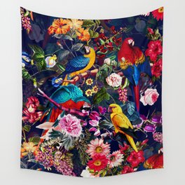Floral and Birds XLV Wall Tapestry