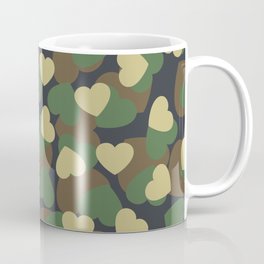 Heart Camo WOODLAND Coffee Mug