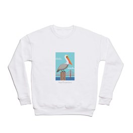 San Francisco: Brown Pelican Crewneck Sweatshirt