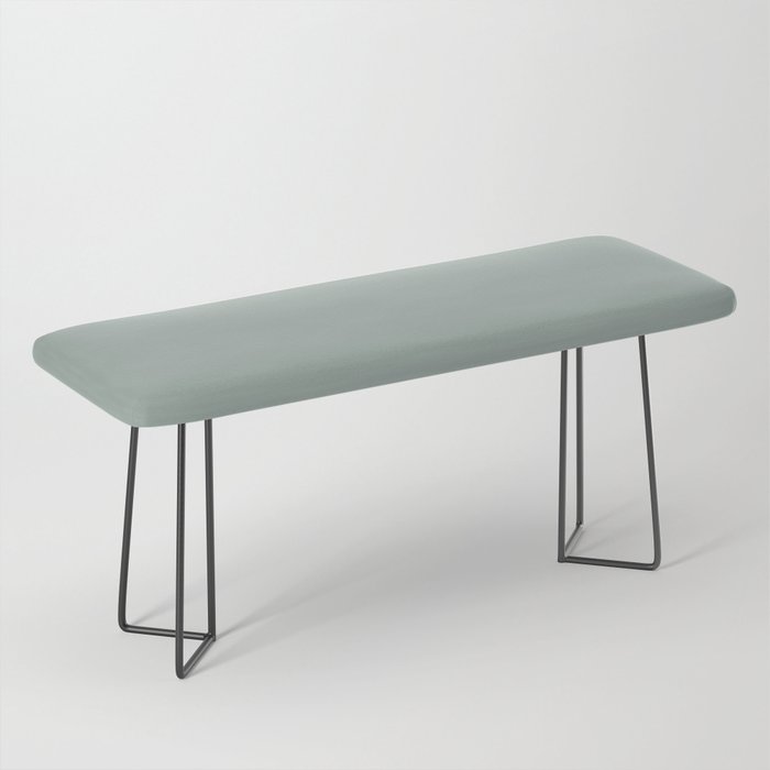 Allaying Grey Blue Green Solid Color Pairs To Sherwin Williams Halcyon Green SW 6213 Bench