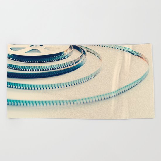 super 8 film III Beach Towel