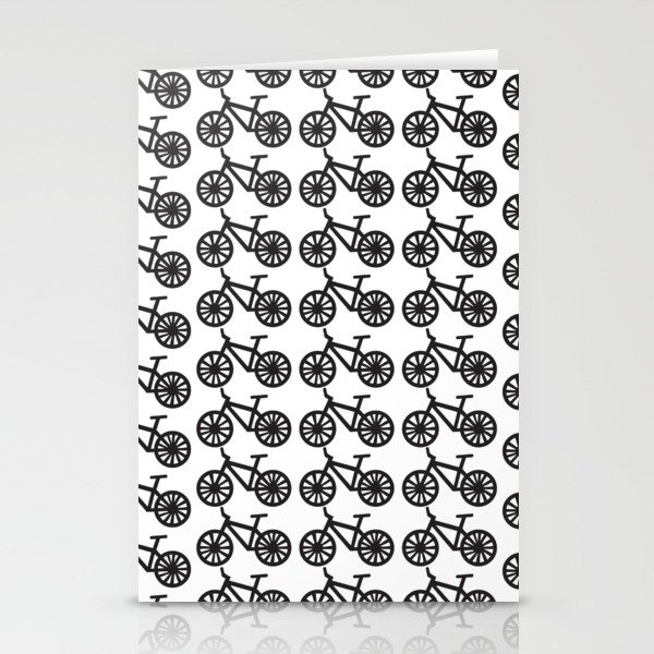 Bicycle Lover Cyclist Print Pattern Stationery Cards